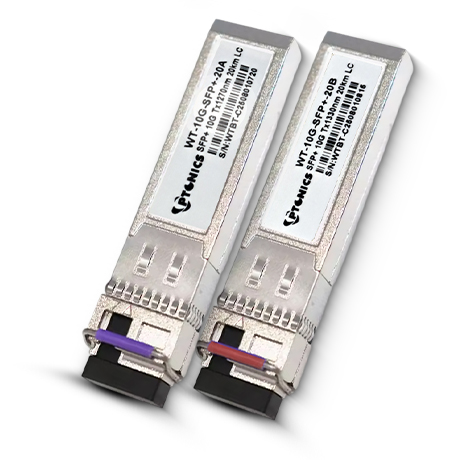 SFP+, 10G, 1270TX/1330RX 20KM,SMF, LC